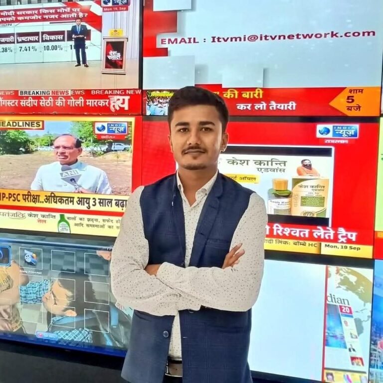 इंडिया न्यूज चैनल को मध्य प्रदेश में मिल गया नया ब्यूरो हेड,युवा पत्रकार चेतन सेठ को मिली जिम्मेदारी